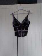 Zwart/paars korset, Iris & Lilly, Verzenden, Zwart, Body of Korset