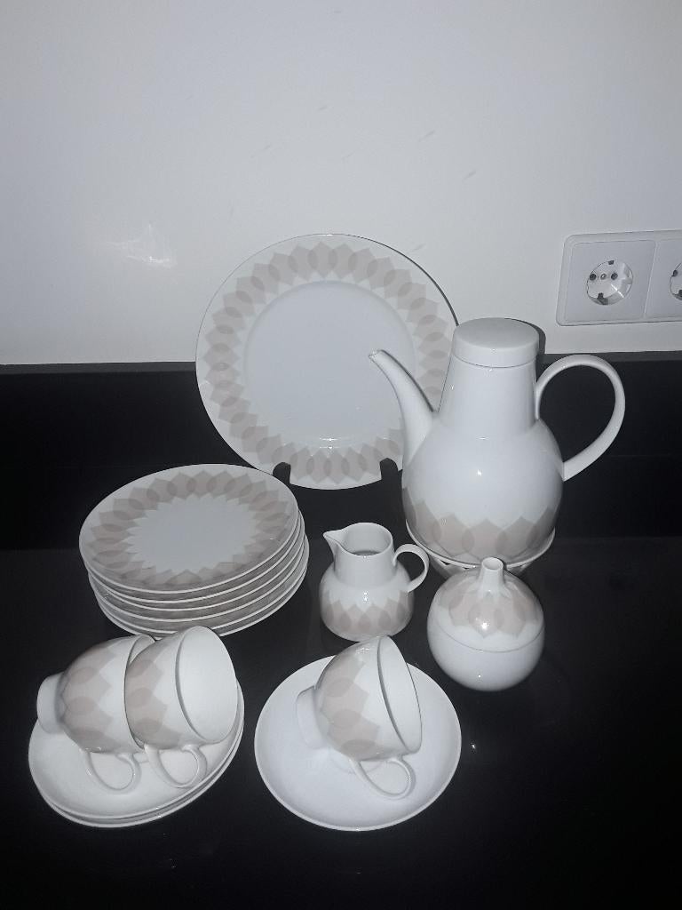 Rosenthal Lotus 6pers thee&gebakservies, Verzenden