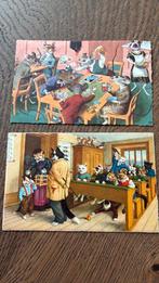 Poezen/muizen fantasie.Kaartspel en in klaslokaal.Ook p.st, Ophalen of Verzenden, 1920 tot 1940, Overige thema's