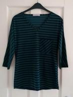 Studio Anneloes travelstof shirt 3/4 mw groen zwart M 36953, Kleding | Dames, Maat 38/40 (M), Studio Anneloes, ., Ophalen of Verzenden