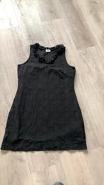 Zwart tricot dames jurkje  maat 44/46, Zwart, Knielengte, Gedragen, Ophalen