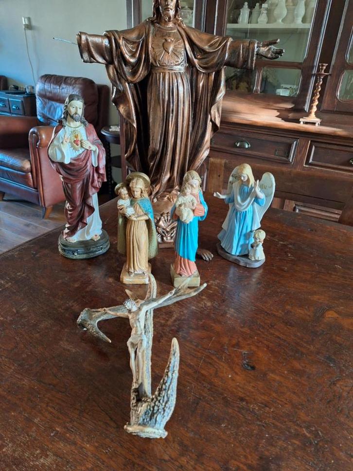 Partij Heilige Beelden/Religie Beeld/Jezusbeelden/Maria, Antiek en Kunst, Antiek | Religie, Ophalen of Verzenden