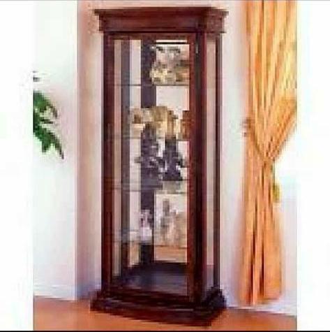 Eiken/ kersenhout vitrine kasten en meubels, Huis en Inrichting, Kasten | Vitrinekasten, 25 tot 50 cm, Ophalen