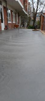 Betonvloer , vlinderen,  beton, terras,betonwerk