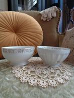2 Brocante Franse Spoelkommen Limoges ** Mimosa **, Antiek en Kunst, Antiek | Servies los, Ophalen of Verzenden