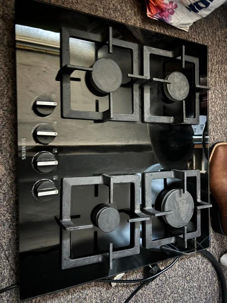 Siemens Inbouw Gaskookplaat, Witgoed en Apparatuur, Fornuizen, Zo goed als nieuw, Inbouw, Gas, 4 kookzones, Minder dan 85 cm, 60 cm of meer