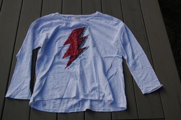 Longsleeve Zara Girls off white, maat 152. beschikbaar voor biedingen