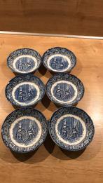 6x liberty bleu Betsy Ross schaaltjes, Antiek en Kunst, Curiosa en Brocante, Ophalen of Verzenden