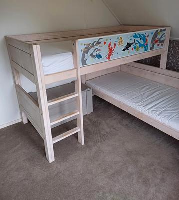 *Lifetime Hoekstapelbed Whitewash in nette staat* beschikbaar voor biedingen