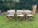 6x Barlow Tyrie Safari Regisseursstoelen, Ophalen of Verzenden, Gebruikt, Teakhout, Inklapbaar