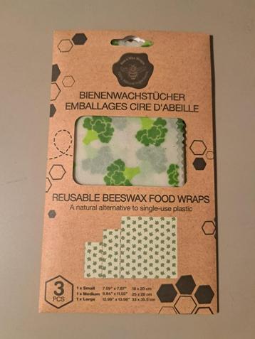 Reusable Beeswax Food Wraps beschikbaar voor biedingen