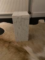 4 Marmeren Zuilen/Kolommen Bianco Carara 15x15x30cm, Ophalen, Vierkant, Minder dan 50 cm, Zo goed als nieuw