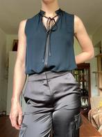 Zijden mouwloze blouse Elie Tahari, Elie Tahari, Zwart, Nieuw, Ophalen of Verzenden