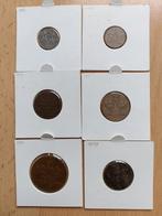 6 oude Munten Zweden 1-5 øre 1916-1950, Ophalen of Verzenden, Overige landen