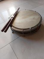 Vintage trommel met houten stokjes, Ophalen of Verzenden