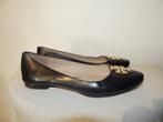 Tory Burch mooie leren instappers gouden merklogo erop10