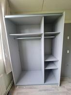 Wit kledingkast 140cm. Leveren en monteren mogelijk, Kledingkast met glas, Gebruikt, 100 tot 150 cm, Met hangruimte