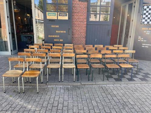 Grote partij 37x Vintage Tubax stoelen, 1955-1959, horeca, Antiek en Kunst, Curiosa en Brocante, Ophalen