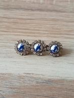 Delftsblauw broche met molens., Ophalen of Verzenden, Overige materialen, Broche