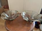 2 art deco schaaltjes Athene Walther kristallglas, Ophalen of Verzenden