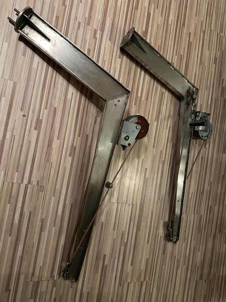 Kraanlieren RVS met Touw, Watersport en Boten, Accessoires en Onderhoud, Gebruikt, Lijn of Blok, Ophalen