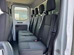 Ford Transit 350 2.0 TDCI L2H1 DC 4WD | Huif | CarPlay | Nav, Auto's, Bestelauto's, 2493 kg, Stof, Wit, 10 km/l
