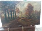 Olieverf schilderij - Boslandschap 61x100cm, Ophalen