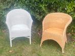 Rotan fauteuils rieten stoel, Huis en Inrichting, Fauteuils, Ophalen, Gebruikt, 75 tot 100 cm