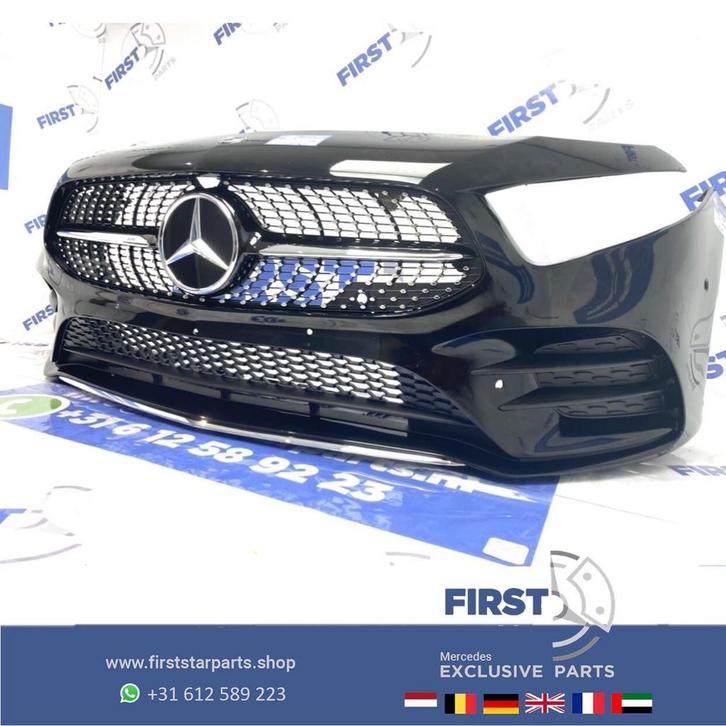 W177 Mercedes A KLASSE A35 AMG VOORBUMPER ZWART 2021 origine, Auto-onderdelen, Carrosserie en Plaatwerk, Bumper, Mercedes-Benz