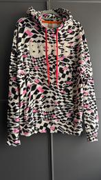 BOSS sweater zwart wit roze mt L zgan, Wit, Maat 42/44 (L), Ophalen of Verzenden, Zo goed als nieuw