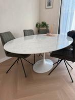 Marmeren tulp tafel ovaal 200x120cm, Huis en Inrichting, Tafels | Eettafels, Ophalen, Overige materialen, 100 tot 150 cm, 200 cm of meer
