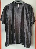 Mooie Velvet Zwarte T-shirt Maat S Mint & Studio, Kleding | Dames, T-shirts, Ophalen of Verzenden, Zo goed als nieuw, Zwart, Korte mouw