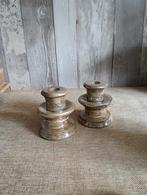 Kandelaar in taupe/ goud, Nieuw, La Rentree, Ophalen of Verzenden, J.vanhijum@kpnmail.nl