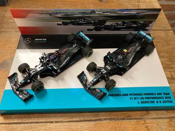✅ Lewis Hamilton Valtteri Bottas 1:43 Mercedes F1 W11 2020 beschikbaar voor biedingen