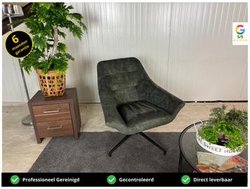 GRATIS LEVERING H&H Relax Fauteuil Velvet Donkergroen beschikbaar voor biedingen
