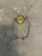 Leuke Smiley Armband, Staal, Nieuw, Ophalen of Verzenden, Met bedels of kralen