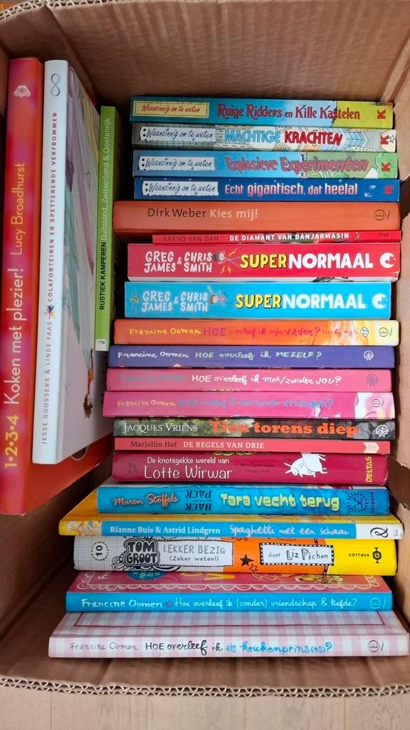 Volle doos jeugd leesboeken, Boeken, Partijen en Verzamelingen, Zo goed als nieuw, Ophalen of Verzenden