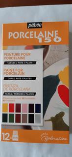 Pebeo porseleinverf 12x20 ml nr. 2 met gratis sjablonenset, Ophalen of Verzenden, Nieuw, Overige typen
