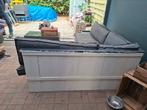 Te koop,steigerhouten hoekbank, Tuin en Terras, Ophalen, Gebruikt, Steigerhout