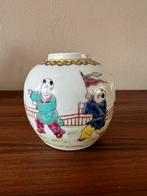Antiek porseleinen gemberpot chinees familie rose vlieger, Antiek en Kunst, Ophalen of Verzenden
