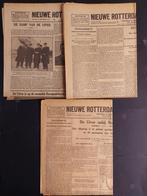 3 kranten bladen over de crash van de Uiver uit 1934 (K1005), Verzamelen, Luchtvaart en Vliegtuigspotten, Boek of Tijdschrift