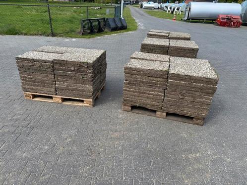 Grindtegels 40 m2 - 40X60 CM, Tuin en Terras, Tegels en Klinkers, Gebruikt, Terrastegels, Beton, 10 m² of meer, Ophalen