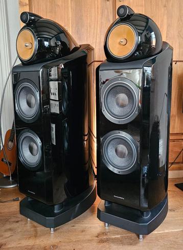 B&W 802 D2 Diamond Black Gloss high end speakers, topstaat beschikbaar voor biedingen