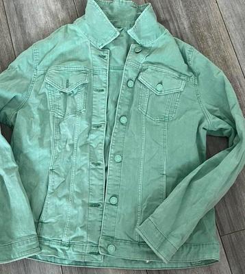 MOOIE THE DENIM SPIJKERJEANS JACK KLEUR GROEN VAN C&A SIZE L beschikbaar voor biedingen