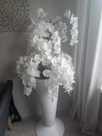 Kunstbloemen orchideeën grote vaas, Huis en Inrichting, Woonaccessoires | Zuilen en Pilaren, Ophalen of Verzenden, Zo goed als nieuw