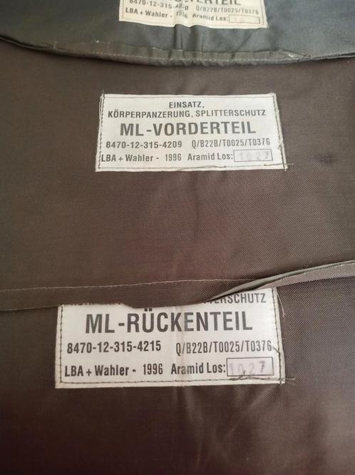 KEVLAR inlagen voor het Duitse scherfvest Splitterweste, Verzamelen, Militaria | Algemeen, Overige soorten, Kleding of Schoenen
