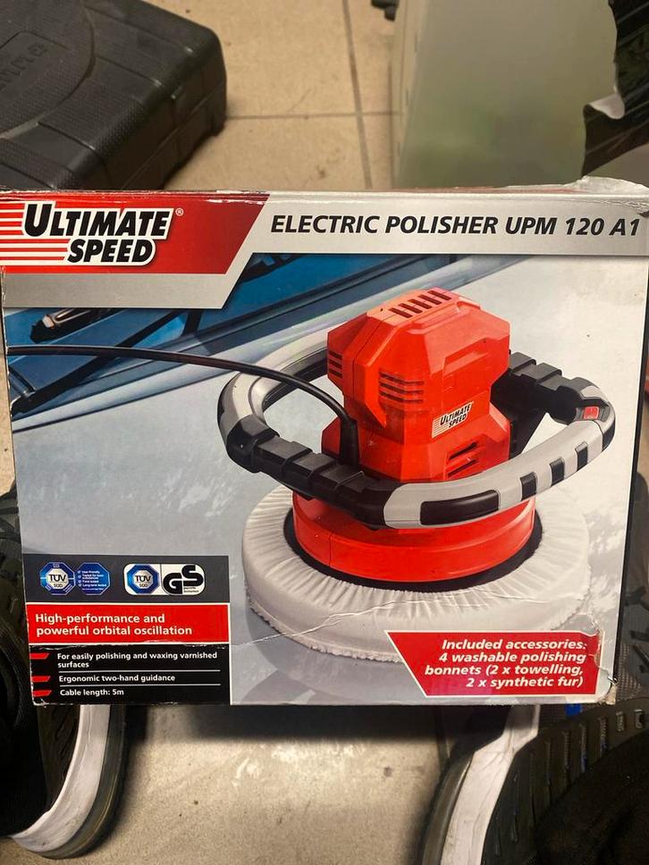 Ultimate Speed Elektrische Polijstmachine Nieuw in Doos, Auto diversen, Onderhoudsmiddelen, Ophalen of Verzenden
