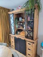 Mangohouten Buffetkast, Huis en Inrichting, Kasten | Buffetkasten, Ophalen, 200 cm of meer, 150 tot 200 cm, Zo goed als nieuw