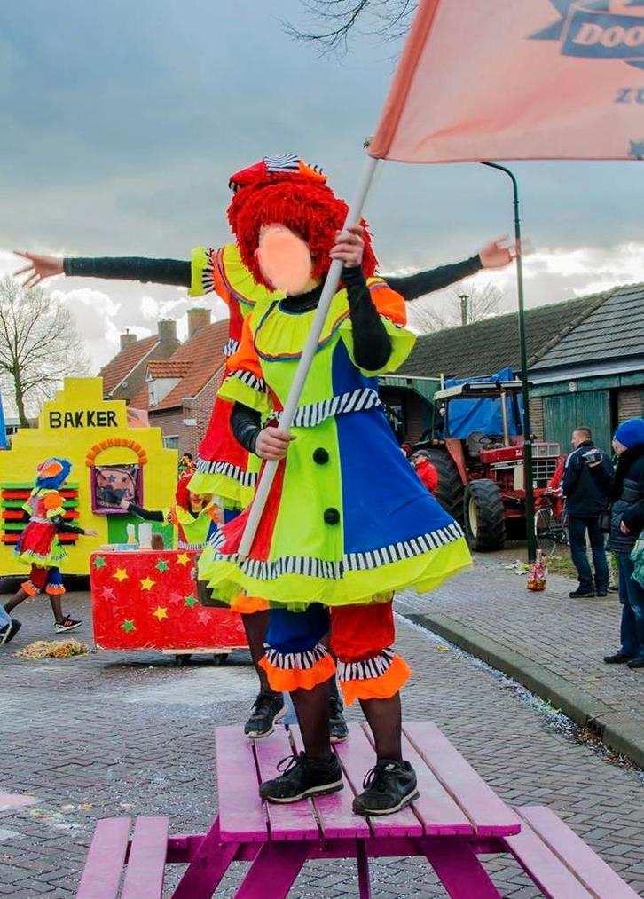3x clownspak dames maat 36-38, Kleding | Dames, Carnavalskleding en Feestkleding, Zo goed als nieuw, Kleding, Carnaval, Maat 36 (S)
