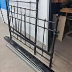 Mooi metalen spijlenbed 160x200 cm zie omschrijving, Huis en Inrichting, Slaapkamer | Bedden, Ophalen, Zwart, Tweepersoons, Zo goed als nieuw